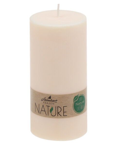 Nature Stumpenkerzen Creme 120/58 mm