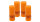 4er Set Adventskranzkerzen "Raureif" Orange 200/78 mm