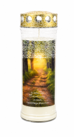 7-Tage-Brenner Grabkerze/Grablichte – Transparent...