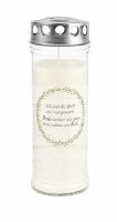 7-Tage-Brenner Grabkerze – Transparent Ich werde...