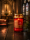 Grablicht aus Glas Rot mit Deckel 125 x 68 mm, Brenndauer 52 Stunden