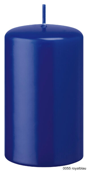 Kopschitz Kerzen Stumpenkerzen Royalblau 100 x Ø 50 mm, 4 Stück