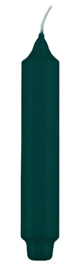 Kopschitz Kerzen Stabkerzen mit Zapfenfuß Dunkelgrün, 300 x Ø 30 mm, 6 Stück
